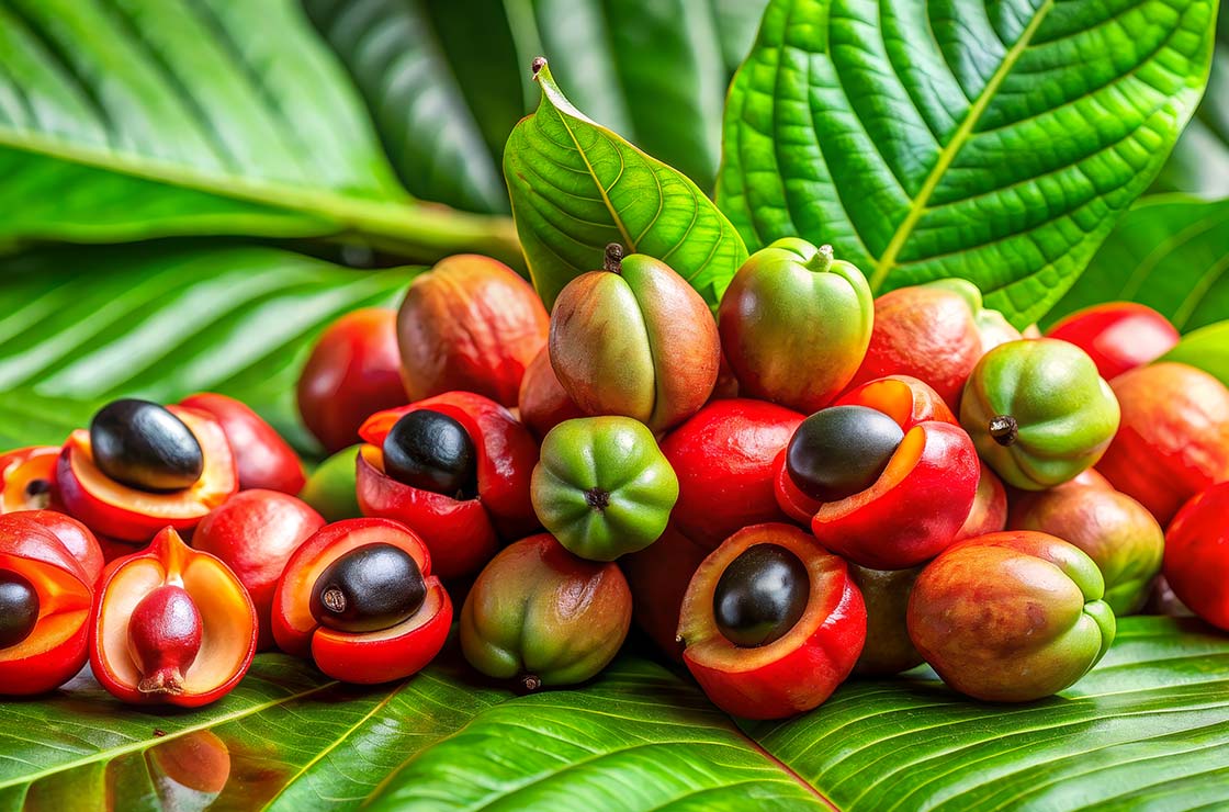 Guaraná : Beneficios, origen, uso como suplemento dietético Guarana : Bienfaits, origine, utilisation en complément alimentaire
